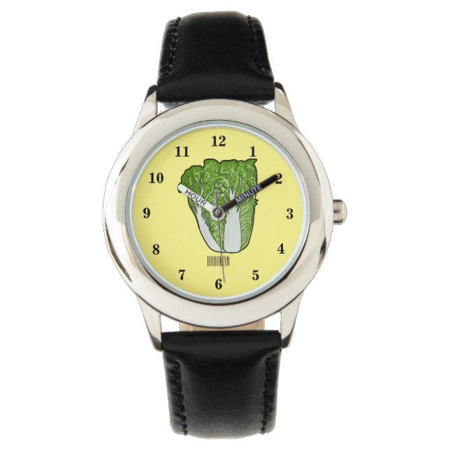 Chinese cabbage cartoon illustration watch (Front)