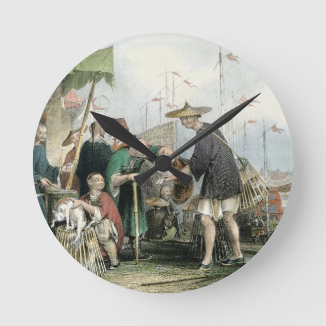 Chinese Cat Merchants, from 'China in a Series of Round Clock (Front)