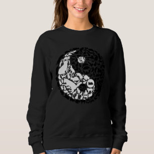 Chinese Cats Yin Yang Symbol Cat Sweatshirt