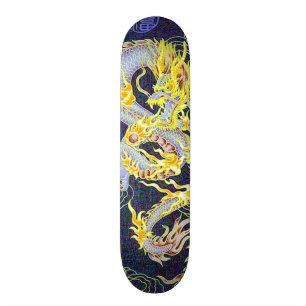 Chinese Celestial Emperor Dragon Hologram Pro Skateboard