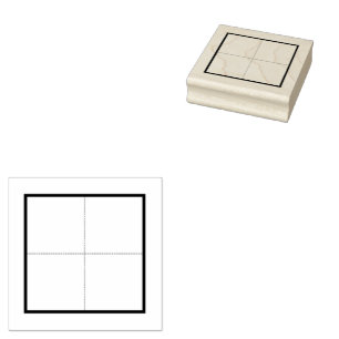 Chinese Character Handwriting Grid Rubber Stamp