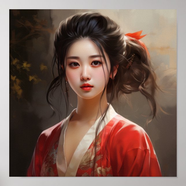 Chinese Classical Style Girl Poster - Exquisite Tr (Front)