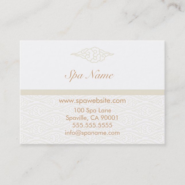 Chinese Cloud Spa Coupon Cards (Front)