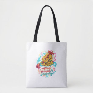 Chinese Coins Lucky Charm Tote Bag   Feng Shui Gif