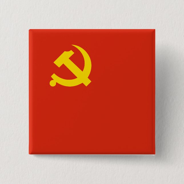 Chinese Communist Party, Colombia 15 Cm Square Badge (Front)