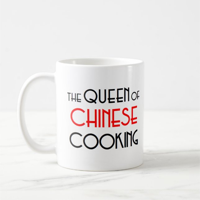 chinese cooking queen coffee mug (Left)