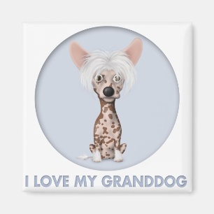 Chinese Crested 1 Granddog Magnet