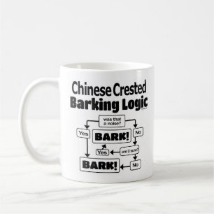 Chinese Crested Barking Logic Coffee Mug