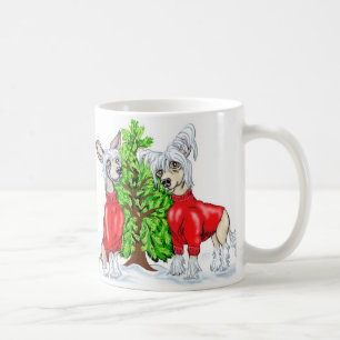Chinese Crested Christmas Tree Coffee Mug