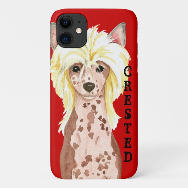 Chinese Crested Colour Block Case-Mate iPhone Case (Back)