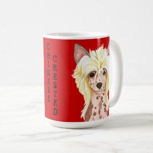 Chinese Crested Colour Block Coffee Mug