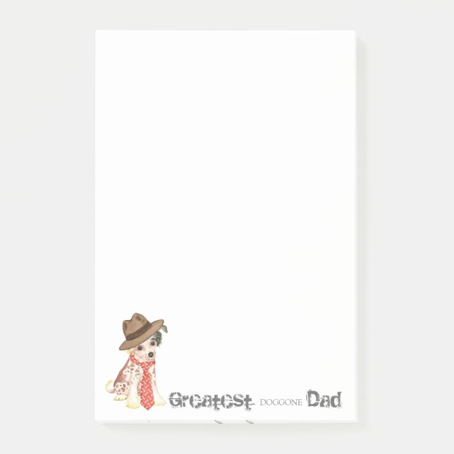 Chinese Crested Dad Post-it Notes (Front)