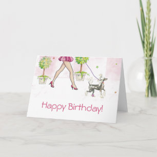 Chinese Crested Dog Birthday Cards