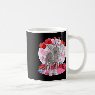 Chinese Crested Dog Heart Valentine Day Decor Gift Coffee Mug