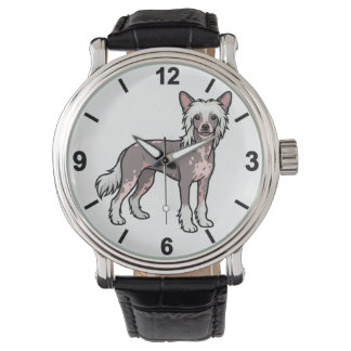 Chinese Crested Dog Wrist Watch Stylish Pet