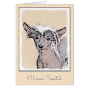Chinese Crested Hairless Painting Original Dog Art