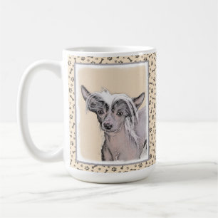 Chinese Crested Hairless Painting Original Dog Art Coffee Mug