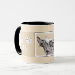 Chinese Crested Hairless Painting Original Dog Art Mug
