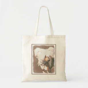 Chinese Crested Hairless Painting Original Dog Art Tote Bag
