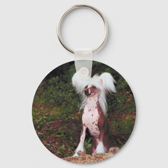Chinese Crested Keychain (Front)