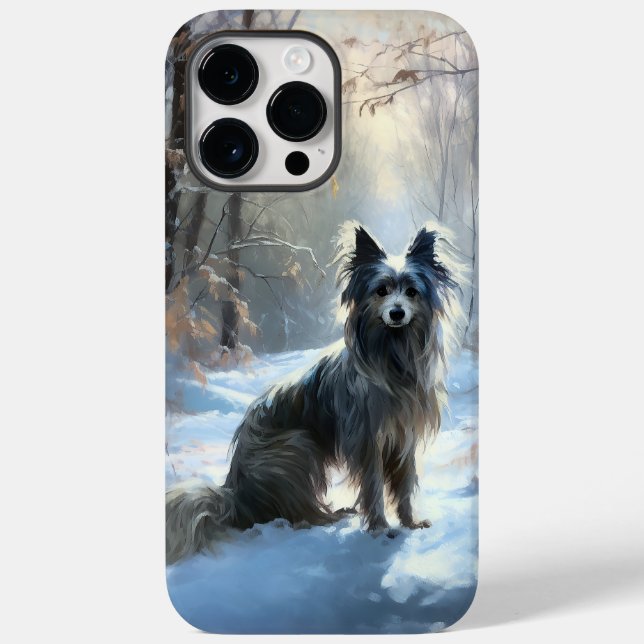 Chinese Crested Let It Snow Christmas Case-Mate iPhone Case (Back)