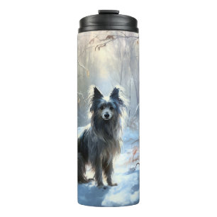 Chinese Crested Let It Snow Christmas Thermal Tumbler