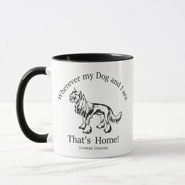 Chinese Crested Mug (Left)