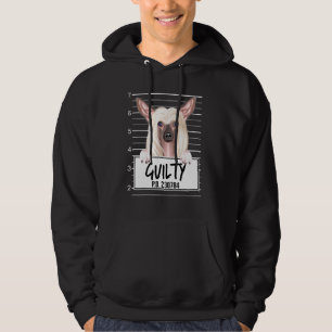 Chinese Crested Mugshot Guilty Dog Hoodie