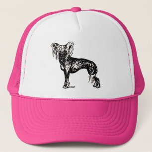 Chinese Crested Original Dog Sketch Trucker Hat