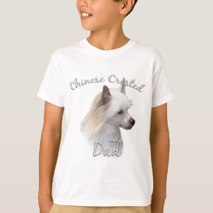 Chinese Crested (powder) Dad 2 T-Shirt