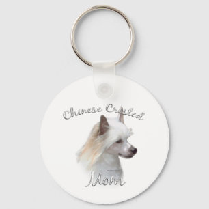 Chinese Crested (powder) Mum 2 Key Ring