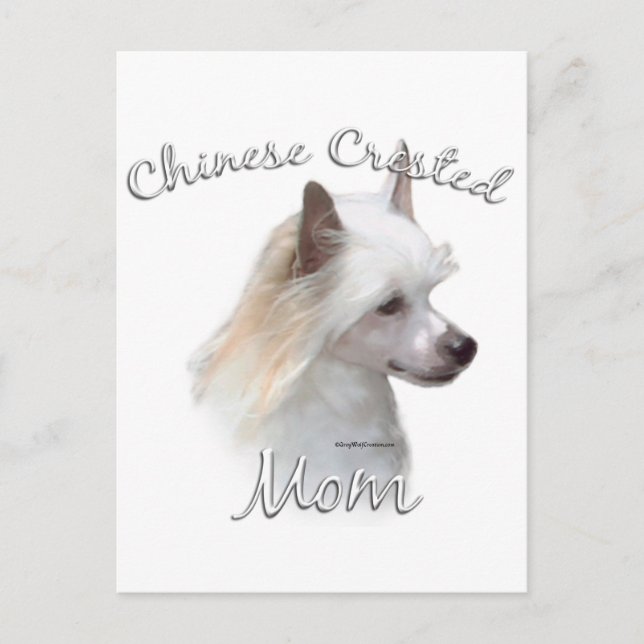 Chinese Crested (powder) Mum 2 Postcard (Front)