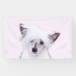 Chinese Crested Powderpuff Painting - Dog Art Banner