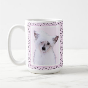 Chinese Crested Powderpuff Painting - Dog Art Coffee Mug