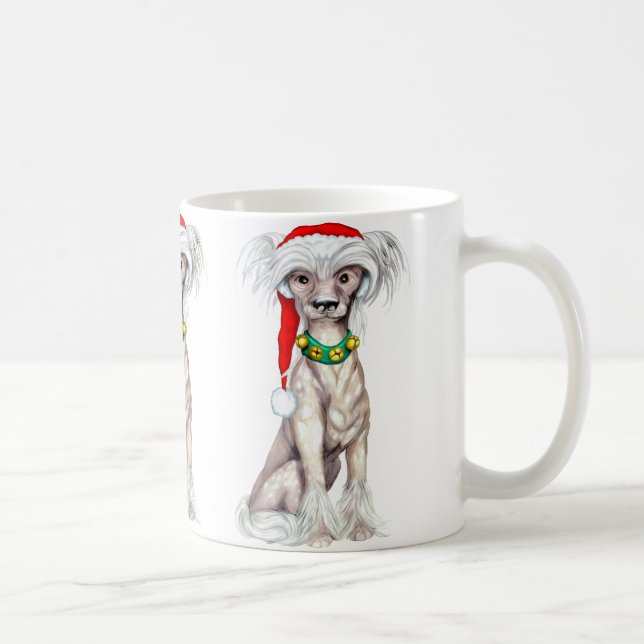 Chinese Crested Santa Coffee Mug (Right)