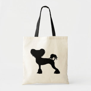 Chinese Crested Silhouette Tote Bag
