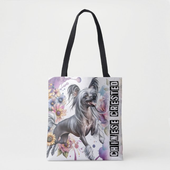 Chinese Crested Tote Bag (Front)