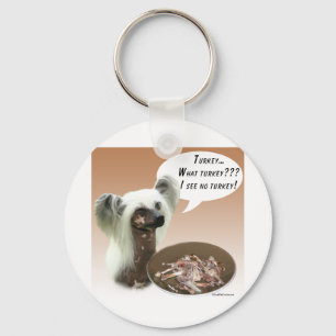 Chinese Crested Turkey Key Ring