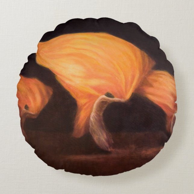 Chinese Dancers 2010 Round Cushion (Front)