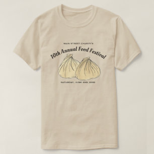 Chinese Dim Sum Shumai Dumplings Food Festival T-Shirt
