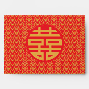 Chinese Double Happiness Wedding Money Gold Red  Envelope