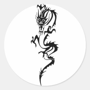 Chinese Dragon (1) Classic Round Sticker