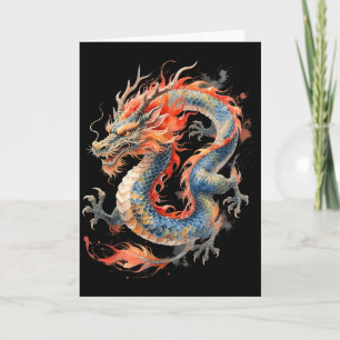 Chinese Dragon Asian Mythology Zodiac Card