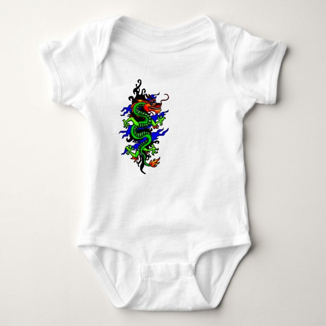 Chinese dragon baby suit baby bodysuit (Front)