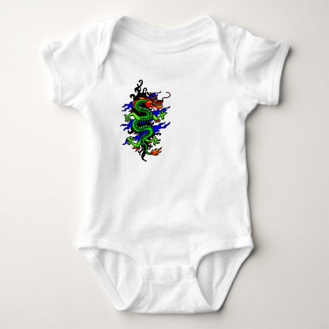 Chinese dragon baby suit bodysuit (Front)