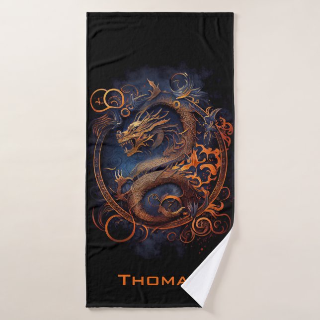  Chinese dragon Bath Towel Set (Bath Towel)