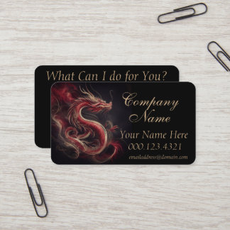 Chinese Dragon Business Card