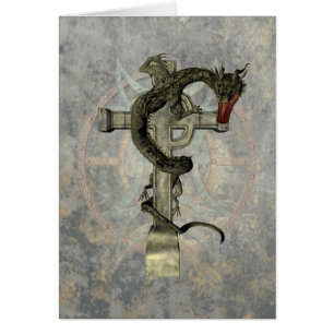 Chinese Dragon & Celtic Cross