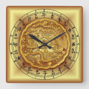 Chinese Dragon Clock ~ Dragon and Phoenix ~