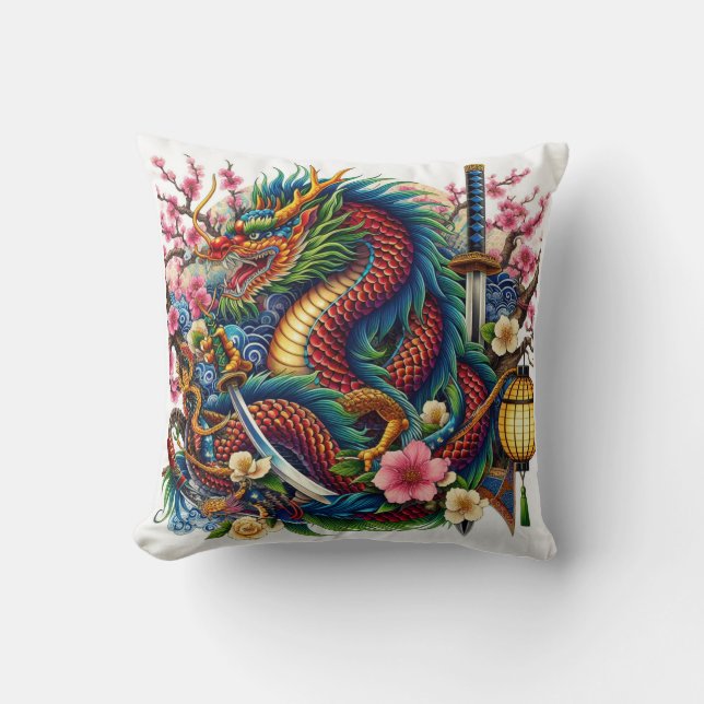 chinese dragon cushion (Front)